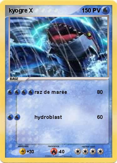 Pokemon kyogre X