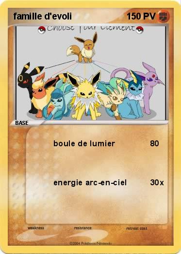 Pokemon famille d'evoli