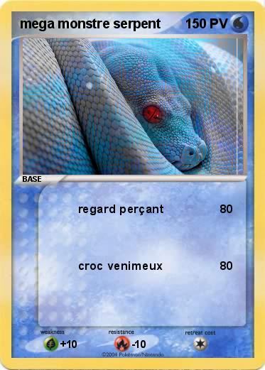 Pokemon mega monstre serpent