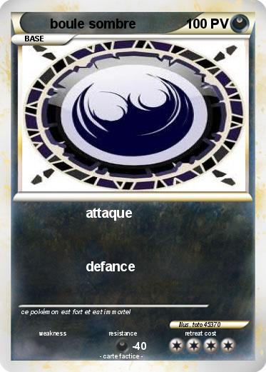 Pokemon boule sombre