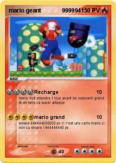 Pokemon mario geant             999994