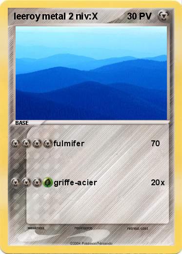 Pokemon leeroy metal 2 niv:X