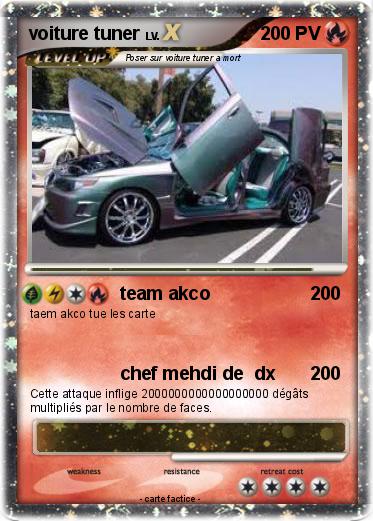 Pokemon voiture tuner