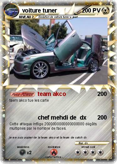 Pokemon voiture tuner