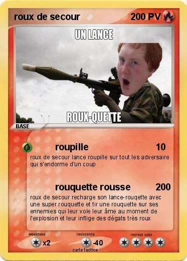 Pokemon roux de secour