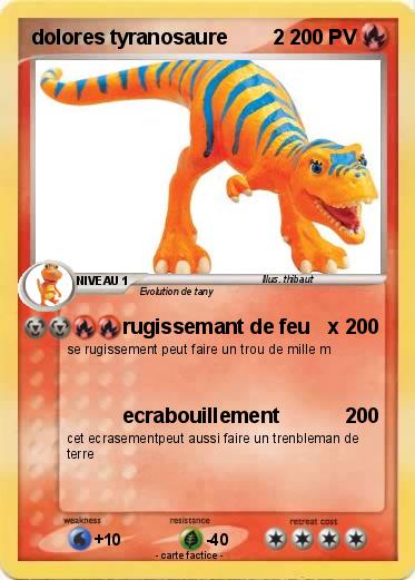 Pokemon dolores tyranosaure        2