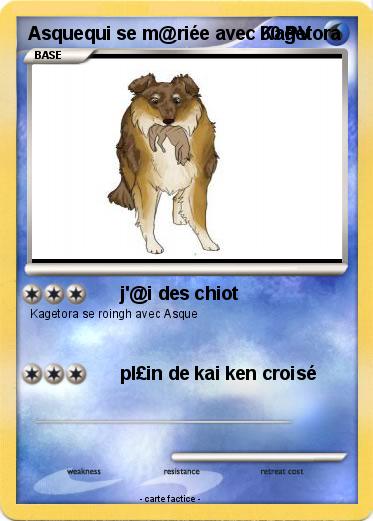 Pokemon Asquequi se m@riée avec Kagetora