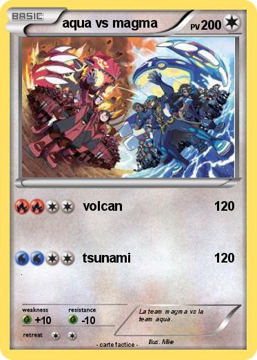 Pokemon aqua vs magma