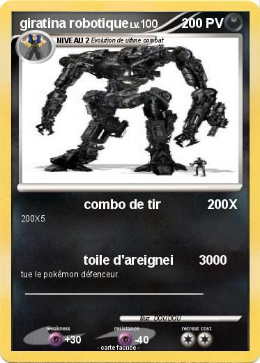 Pokemon giratina robotique