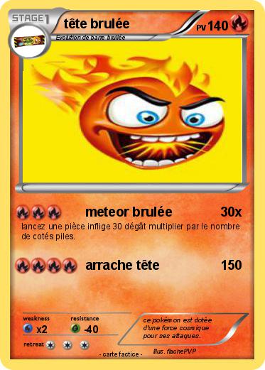 Pokemon tête brulée