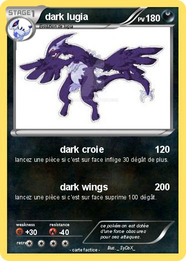 Pokemon dark lugia