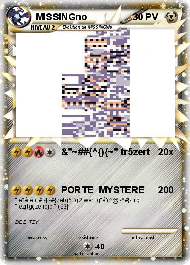 Pokemon MISSINGno