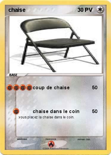 Pokemon chaise