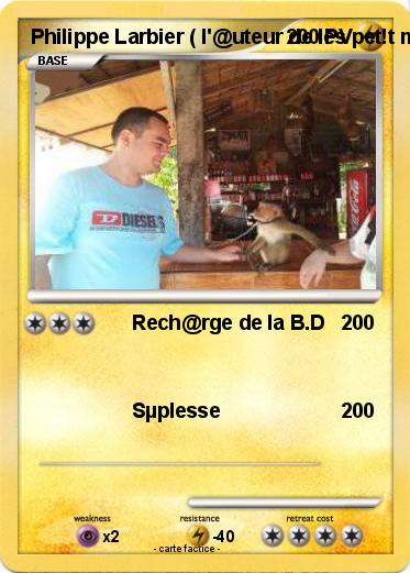 Pokemon Philippe Larbier ( l'@uteur de les pet!t mythos )