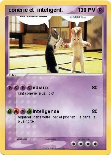 Pokemon conerie et  inteligent.