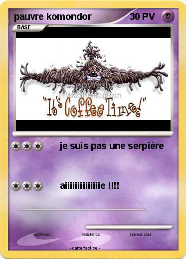 Pokemon pauvre komondor
