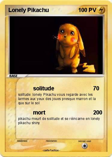 Pokemon Lonely Pikachu