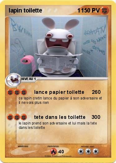 Pokemon lapin toilette                      1                                 