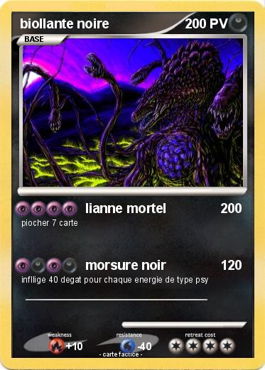 Pokemon biollante noire