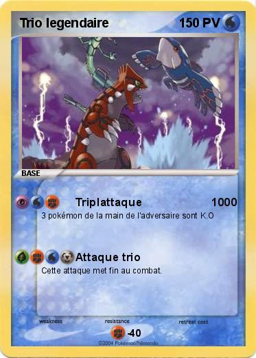 Pokemon Trio legendaire                                                         