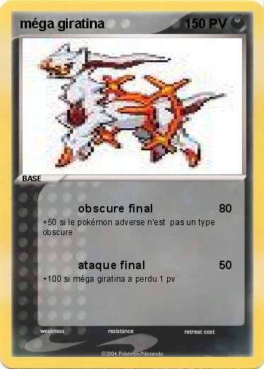 Pokemon méga giratina
