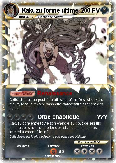 Pokemon Kakuzu forme ultime