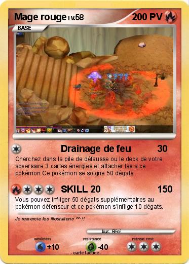 Pokemon Mage rouge
