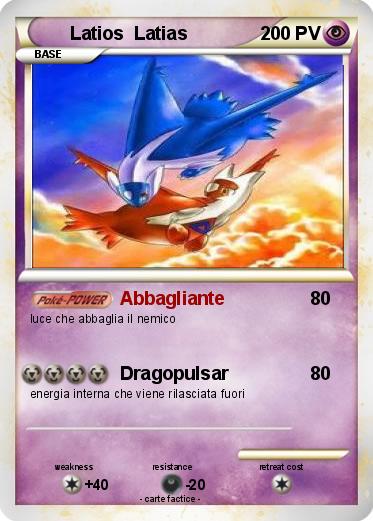 Pokemon Latios  Latias