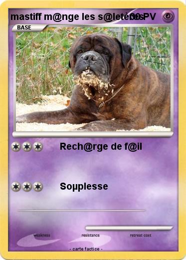 Pokemon mastiff m@nge les s@letères