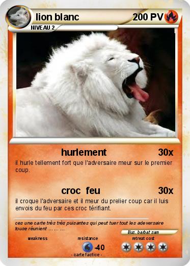 Pokemon lion blanc
