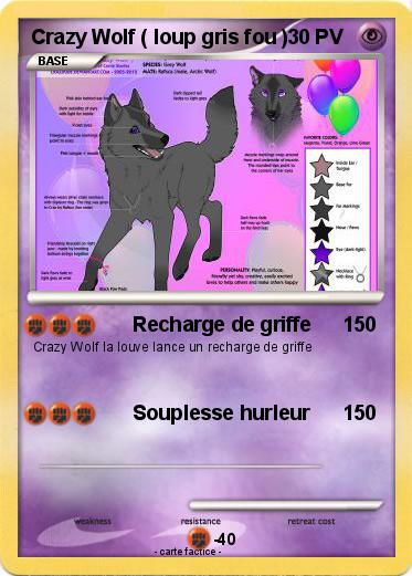Pokemon Crazy Wolf ( loup gris fou )