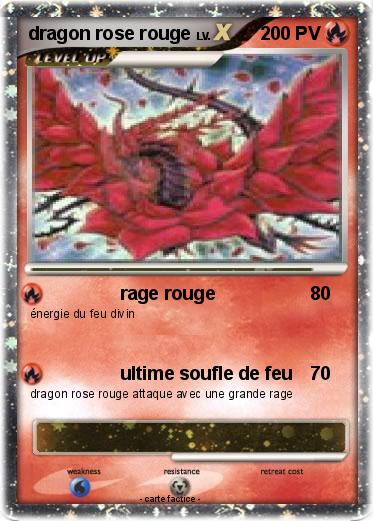 Pokemon dragon rose rouge
