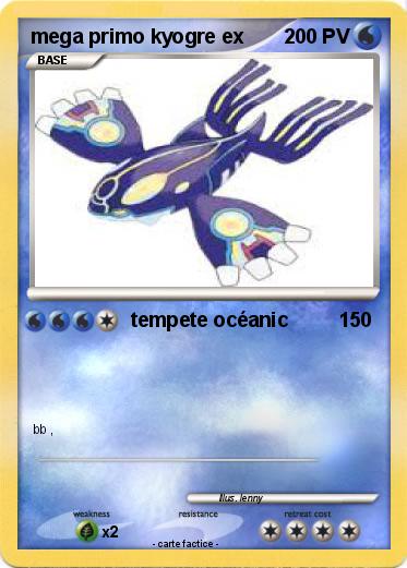 Pokemon mega primo kyogre ex