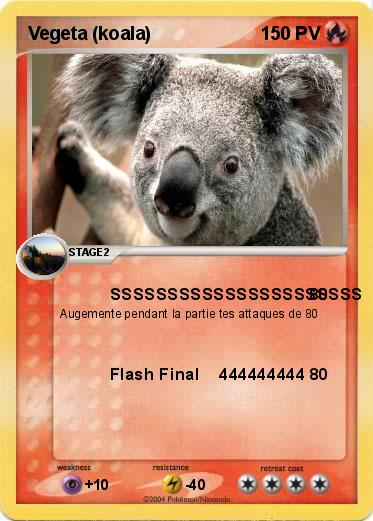 Pokemon Vegeta (koala)