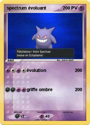 Pokemon spectrum évoluant