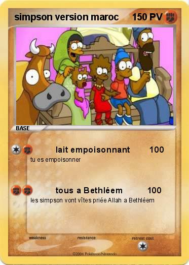 Pokemon simpson version maroc      