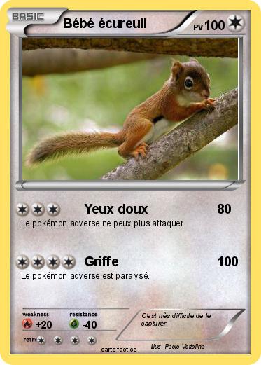 Pokemon Bébé écureuil