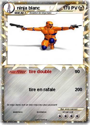 Pokemon ninja blanc