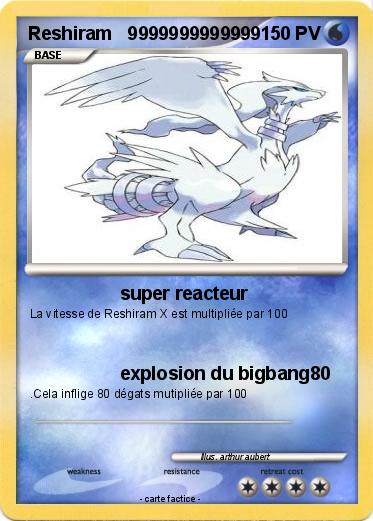 Pokemon Reshiram   9999999999999