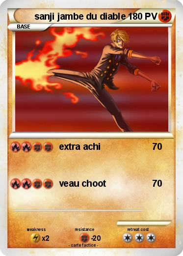 Pokemon sanji jambe du diable Pokemon sanji jambe du diable
