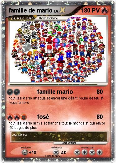 Pokemon famille de mario