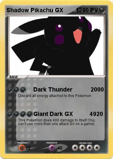Pokemon Shadow Pikachu GX        1