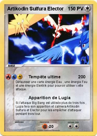 Pokemon Artikodin Sulfura Elector