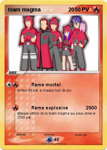Pokemon team magma                   20