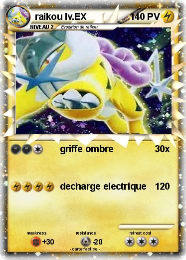 Pokemon raikou lv.EX