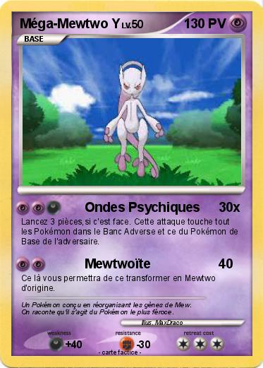 Pokemon Méga-Mewtwo Y