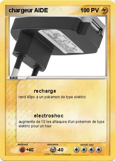 Pokemon chargeur AIDE