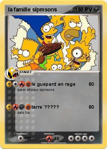 Pokemon la famille sipmsons