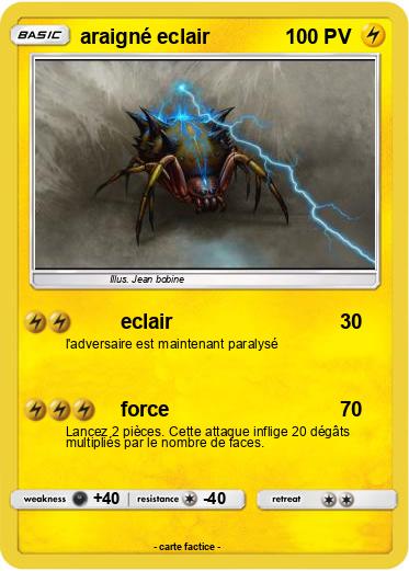 Pokemon araigné eclair