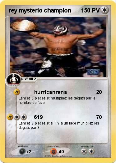 Pokemon rey mysterio champion